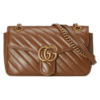 Gucci Women's Brown GG Marmont Mini Matelassé Shoulder Bag